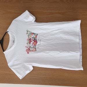 Levi's cotton white floral t-shirt Size XS
